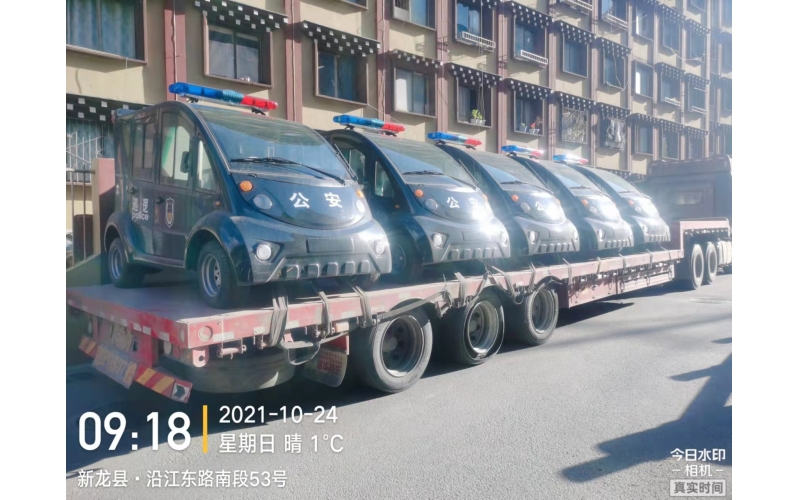 新龍縣采購我廠電動(dòng)巡查車（5臺(tái)）